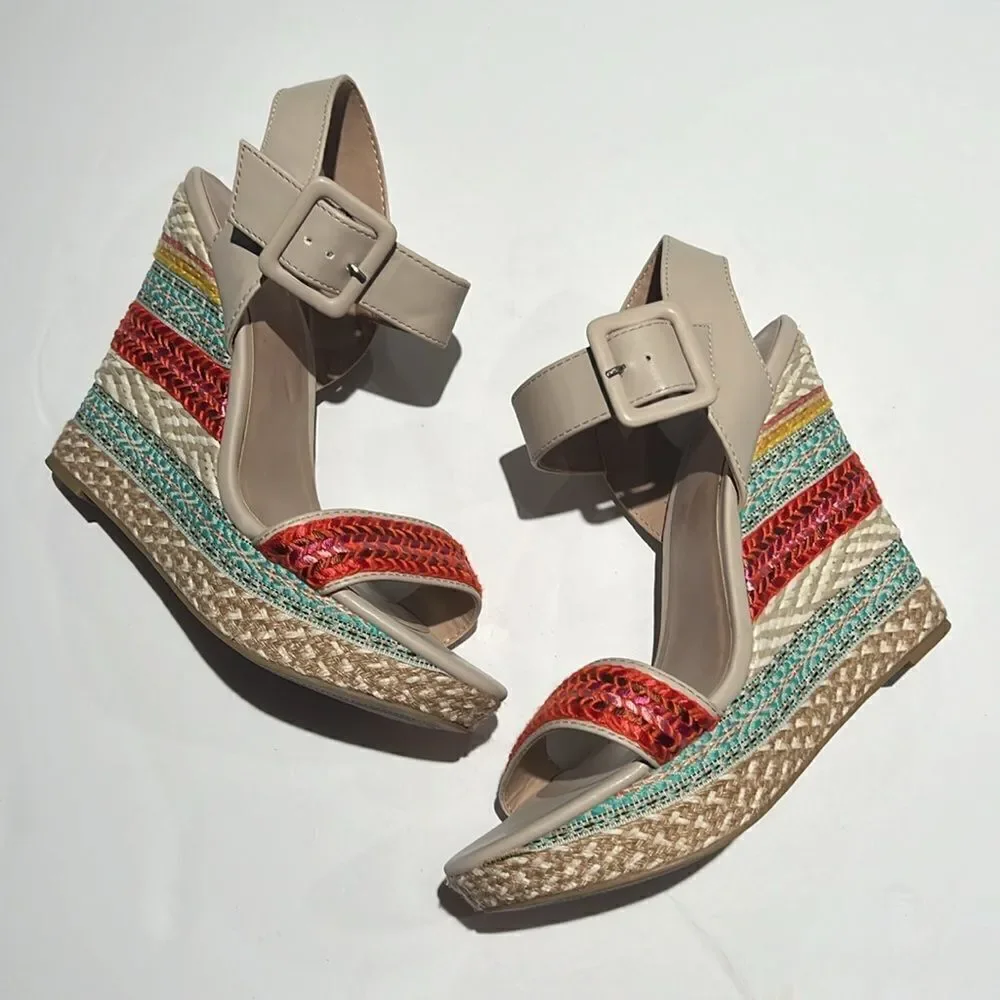 Mix No. 6 - Jordie‎ Platform Wedge Heel Size 8.5.  B60